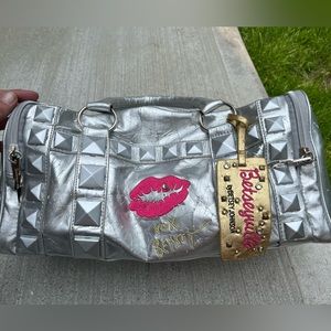 Betsey Johnson Silver Handbag